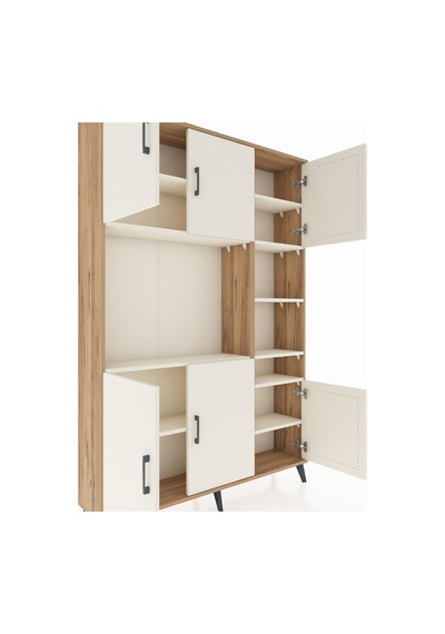 Arges Dolap 10 Raflı 6 Kapaklı 132x30x195 Çam-aytaşı/aytaşı Çam Arges Dolap 10 Raflı 6 Kapaklı 132x30x195 Çam-aytaşı/aytaşı Çam