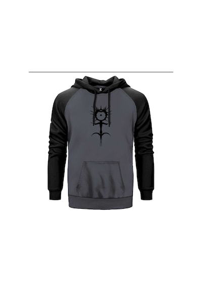 Ghostemane Logo White Gri Renk Reglan Kol Sweatshirt Gri