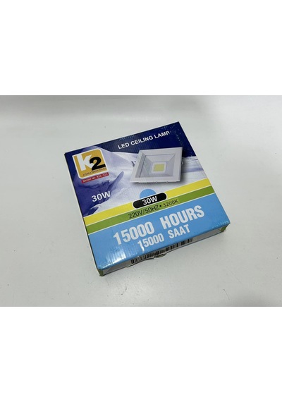 Global K2 Kdl-323 Cob Ledli Kare Tavan Lambası 30w 3200k