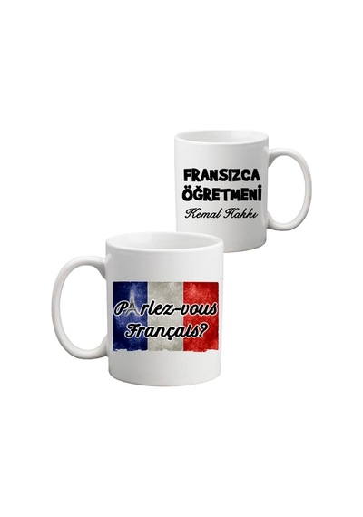 Fransızca Öğretmeni Öğretmenler Günü Hediyesi Isimli Kupa Bardak