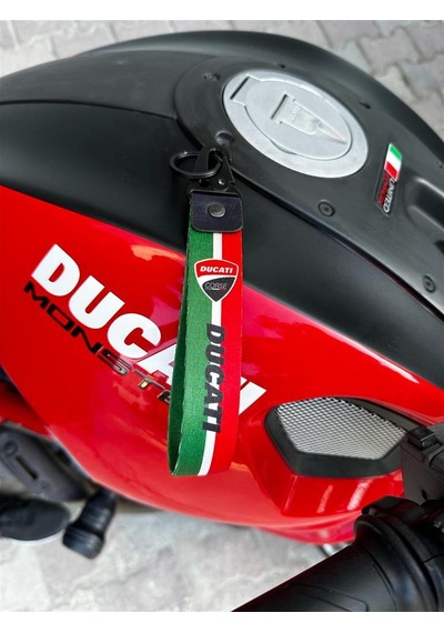 İtalyan Bayrak Çizgi Tasarım Ducati Anahtarlık Modeli
