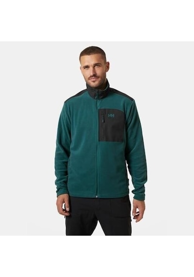 Helly Hansen Block Fullzip Polar Mont Erkek Polar-31182 Koyu Yeşil