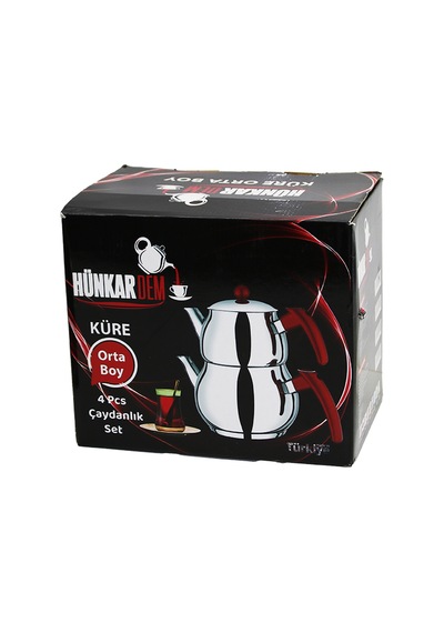 Paslanmaz Çelik Çaydanlık Seti 1l + 2l Küre Model