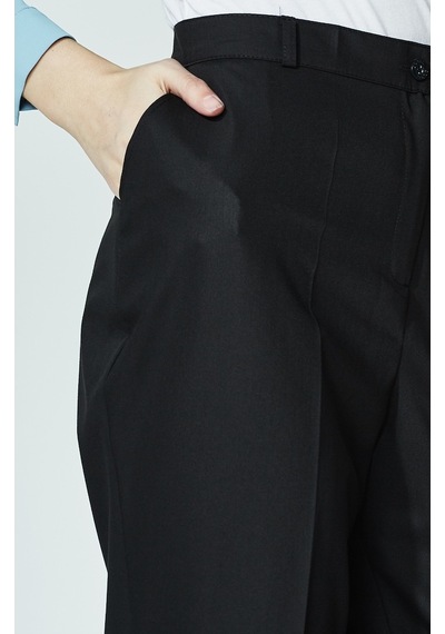 Soralline Kadın Büyük Beden Pantalon 1660 Siyah