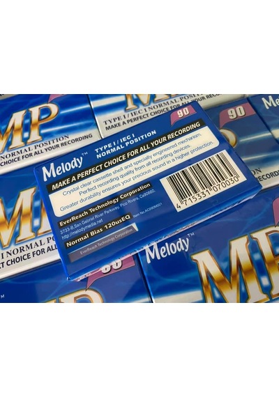 Melody Boş Kaset 90lık - Mp Ses Kayıt Kaseti - Teyp Kaseti