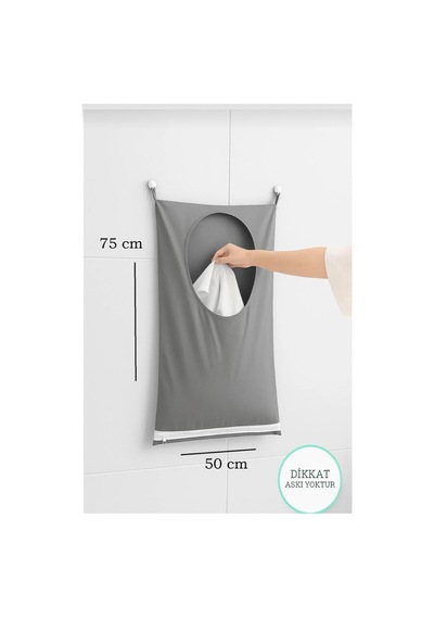 Kapı Arkası Kirli Çamaşır Torbası 75x50 Cm Duvara Asılabilir Oyuncak Ve Çamaşır Düzenleyici,