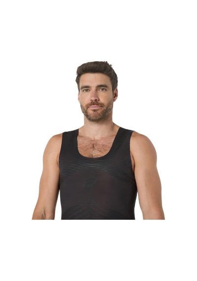 Asics Metaspeed Baselayer Top Erkek Siyah Beyaz Tshirt 2011d255-001 Siyah - Beyaz