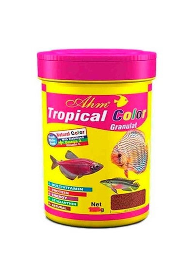 Ahm Colour Granulat 100 Ml Balık Yemi