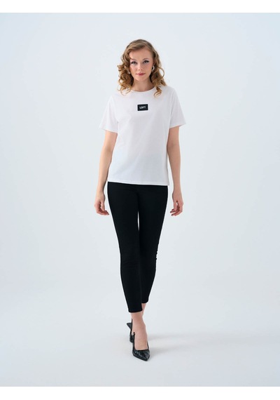 Loft Regular Fit Beyaz Kadın T-shirt Lf2039148 Beyaz