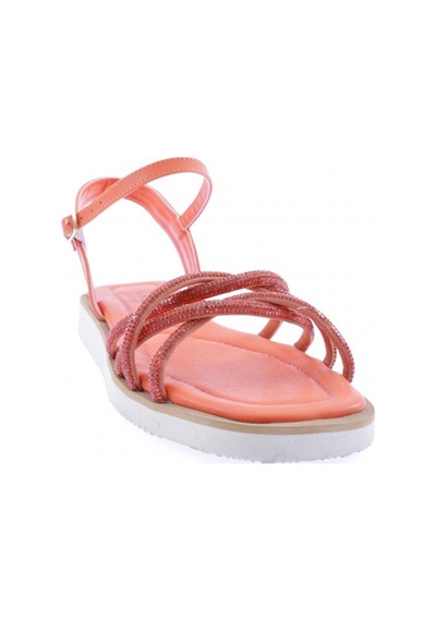Dgn 535-23y Kadin Çapraz Silver Taşli Sandalet 535-2261-R1321 Oranj