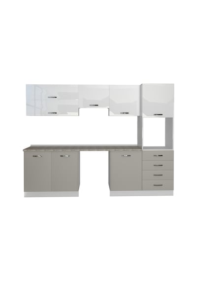 Decoraktiv Elite 280yq Ankastre Boy Dolaplı Mdf Hazır Mutfak Dolabı - Tezgah Dahil - Kumtaşı - Beyaz Bej Decoraktiv Elite 280yq Ankastre Boy Dolaplı Mdf Hazır Mutfak Dolabı - Tezgah Dahil - Kumtaşı - Beyaz Bej
