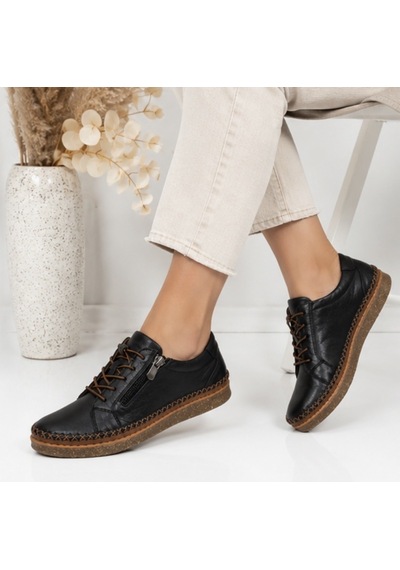 N Napa Shoe Np.8207.siyah Deri Ayakkabı