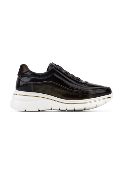 Tamer Tanca Kadın Hakiki Deri Kahverengi Rugan Sneakers & Spor Ayakkabı 298 3215 Bn Ayk Y26 Kahve Krsk Rgn