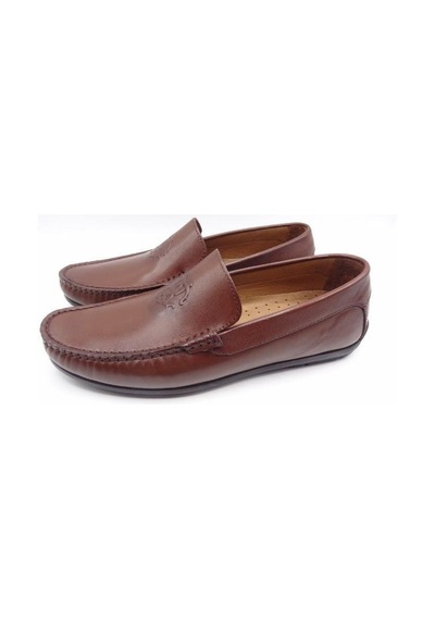 Vaneda King Shoes 4006 Yazlık Kahverengi Erkek Ayakkabı Bej