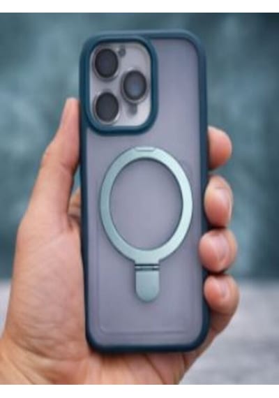 Mmc Trend Apple Uyumlu iPhone 14 Pro Lensli Telefon Kılıfı Mavi