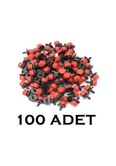 Damlama Sulama Kırmızı Damlatıcı Debi Ayarlı Meme 50-100-250 Adet (453978126)