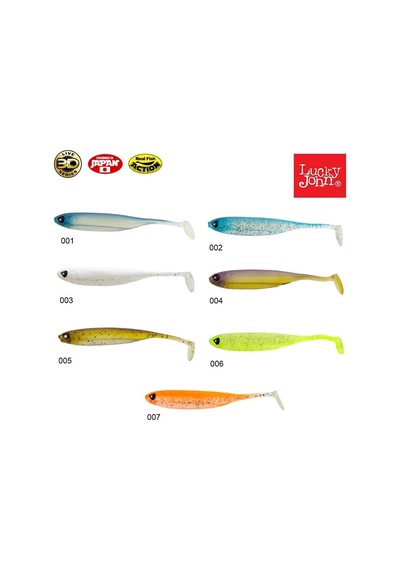 Lucky John Makora 3D Shad Tail 4'' (10.16 Cm) Tane Halinde