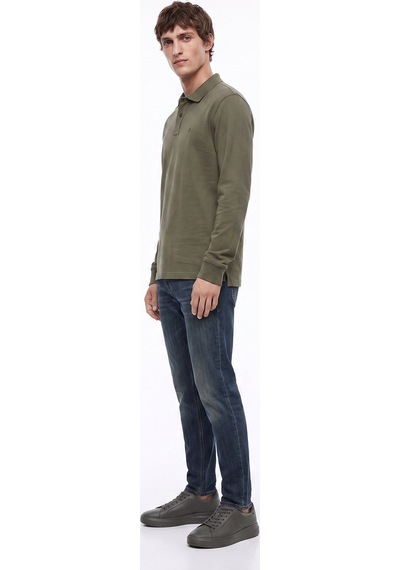 Dockers Haki Erkek Uzun Kollu Polo T-shirt D2620091801 Uzun Kollu T-shirt Polo