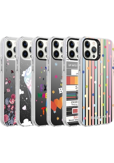Apple Uyumlu iPhone 12 Pro Desenli Zore Silver Sert Kapak