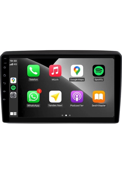 Toyota Yaris - Araç Multimedya Ekran - 4gb 64gb - S - Black - 1999 - 2006 - 9 Inch - Myway - Red