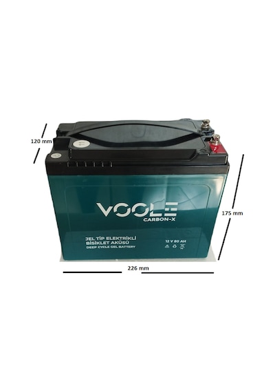 Voole 12v 80 Ah Elektrikli Bisiklet Aküsü Jel