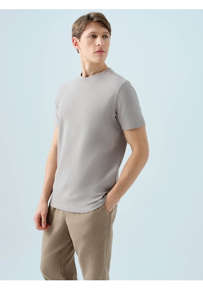 Loft Regular Fit Açık Gri Erkek T-shirt Lf2038333 Açik Gri