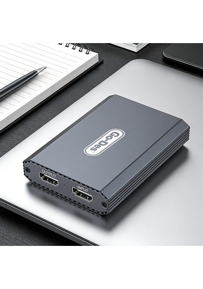 Go Des Gd-6908 Hdtv Ses Ve Video Adaptörü Usb-a/hdmi/3.5mm/4k Ultra Hd 60hz Gri