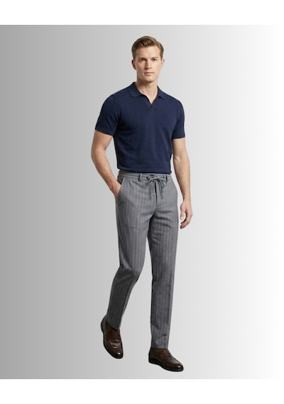 Erkek Jagger Pantolon Klasik Jogger Likralı Erkek Kumaş Pantolon