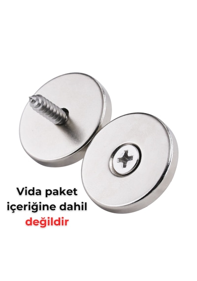 1 Adet Neodyum Mıknatıs Dış Çap 25mm Havşalı Delik 5,5mm Kalınlık 5mm D25xd5,5/10x5 N149