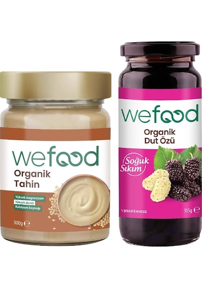 Wefood Organik Tahin 300 gr + Organik Dut Özü 315 gr