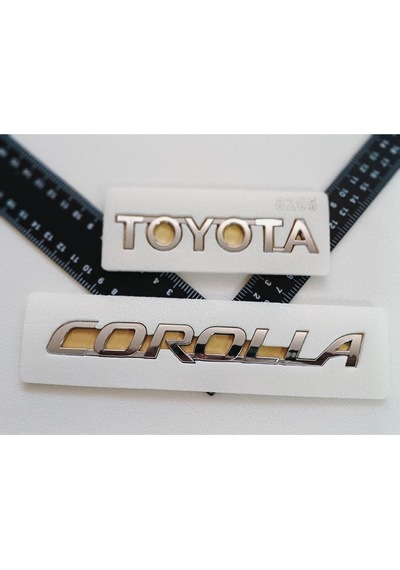 Toyota Ve Corolla Yeni Kasa Bagaj Yazısı Seti 2'li 3m 3d Abs
