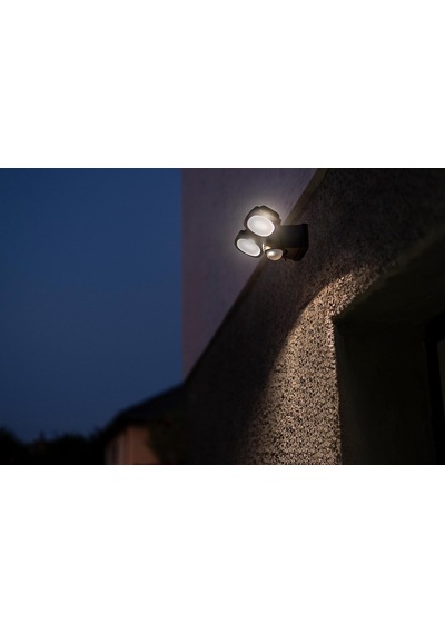 Pilli Led Spot Lamba Lufos / Kablosuz Led Dış Mekan Spotu Pilli Ve Hareket Sensörlü, 8 Adet Led Lamba, 2 X 240 Lümen, Dış Mekan İçin &