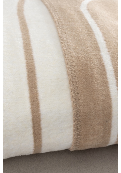 Twin Battaniye Soft Pamuklu Çift Kişilik Battaniye Kahve Krem 200 X 220 5028a Kahve Krem