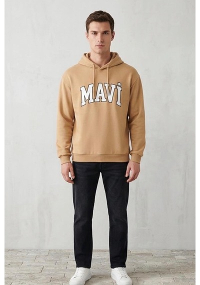 Mavi Erkek Sweatshirt Açık Krem