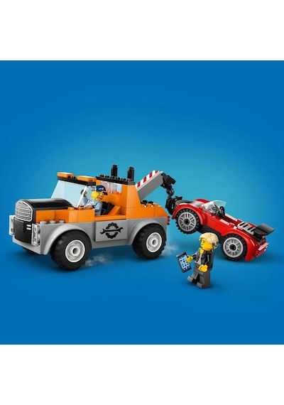 LEGO® City Çekici Kamyon ve Spor Araba Tamiri 60435 - 4+ Yaratıcı Oyuncak Yapım Seti (101 Parça)