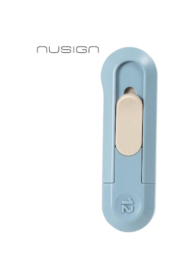 Nusıgn Mini Kesici Bıçak Otomatik Geri Çekmeli Güvenli Maket Bıçağı Mavi