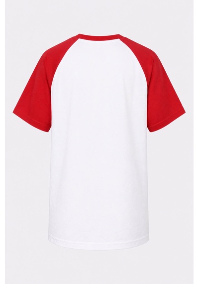 Trender Nyc Parçalı Beyaz-kırmızı Erkek Çocuk T-shirt 26ydt1000056