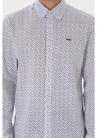 U.s. Polo Assn. Erkek Lacivert Gömlek Desenli 50300459-vr033 Lacivert
