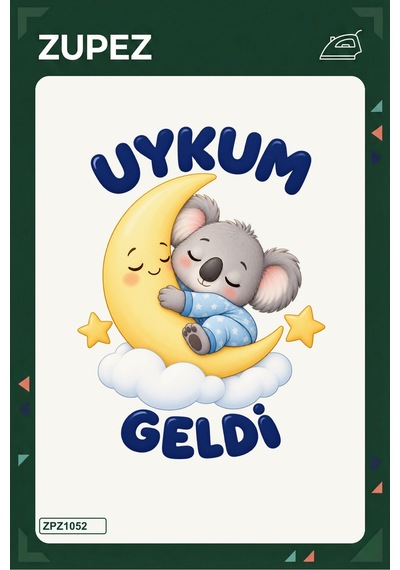 Uykum Geldi 19x25 Cm Ütüyle Uygulanan Baskı Zpz1052 - 928156840