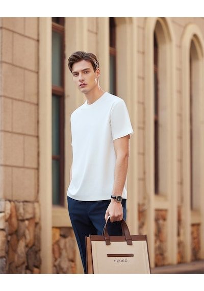 New Performance Premium Basic T-shirt 67.1% Naylon 22.0% Pamuk 10.9% Spandex Beyaz