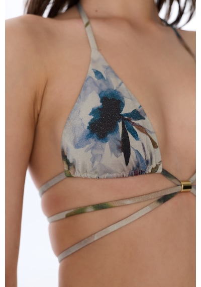 Penti Renkli Zoe Minimal Üçgen Bikini Üstü Çok Renkli