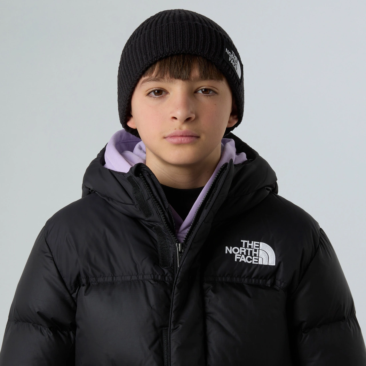 The North Face Logo Box Cuffed Çocuk Siyah Bere Nf0a8cgujk31 Siyah