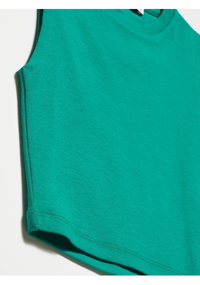Dilvin Crop Top Yeşil