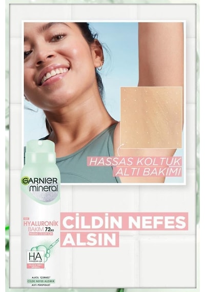 Mineral Hyaluronik Bakım Sprey Deodorant 5'li Set