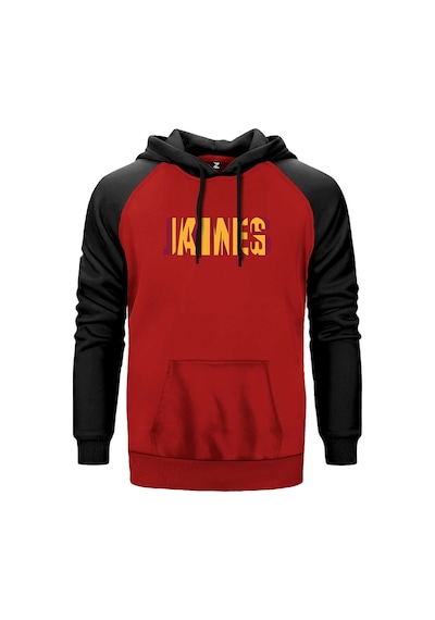 Lebron J. Yazı Kırmızı Renk Reglan Kol Sweatshirt Kırmızı