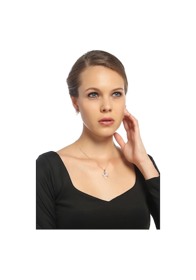 Tkly01695 Nazar Boncuklu Yusufcuk Küpe Kolye Çok Renkli