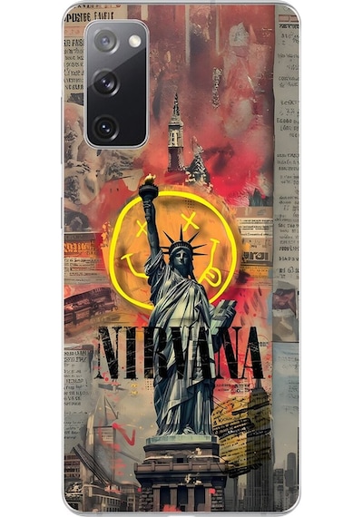 Samsung Galaxy S20 Fe Uyumlu Şeffaf Kılıf Aesthetic 3 Tasarımlı