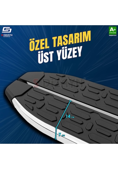 S-dizayn Volkswagen Transporter T7 Kısa Şase Evo Krom Yan Basamak 223 Cm 2025 Üzeri A+ Kalite