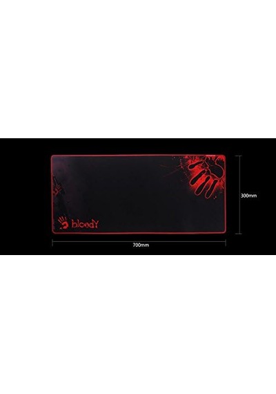 Kırmızı Desenli 70 X 30cm Oyuncu Mousepad 001