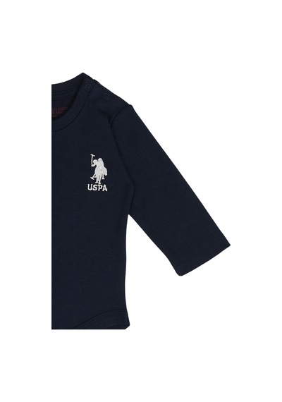 U.S. Polo Assn. Lisanslı Bebek Uzun Kol Body Zıbın Usb1298 Lacivert
